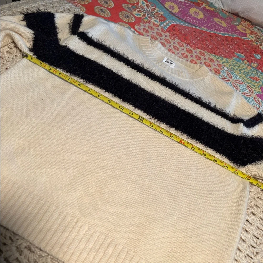 Anine Bing Cream and Black Striped Sweater 80% Wool - Picture 7 of 10